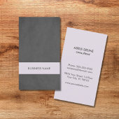 Moderner Texturgrau Lila Streifen-Berater Visitenkarte