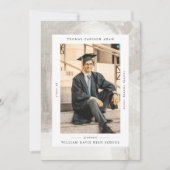 Moderner Texturrahmen Eleganter Abschluss Ankündigung (Vorderseite)