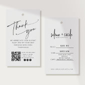 Moderner Thank You Hang-Preisschild mit QR-Code Visitenkarte