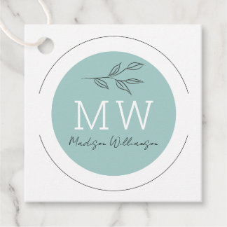 Moderner Therapeut Stylist Spa Minimalist Botanisc Geschenkanhänger