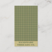 Moderner, tiefgrüner Schachbrettmuster QR-Code Visitenkarte (Vorderseite)