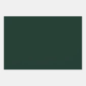 Moderner Tiefwald Grüne Sleek Minimalistischer Pun Geschenkpapier Set (Vorderseite 2)