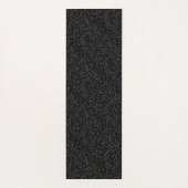 Moderner Tierdruck schwarz-weiß personalisiert Yogamatte (Rückseite)