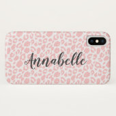 Moderner Tierleoparddruck personalisiert Case-Mate iPhone Hülle (Rückseite (Horizontal))