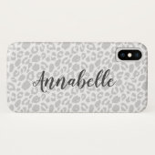 Moderner Tierleoparddruck personalisiert Case-Mate iPhone Hülle (Rückseite (Horizontal))
