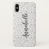 Moderner Tierleoparddruck personalisiert Case-Mate iPhone Hülle (Rückseite)