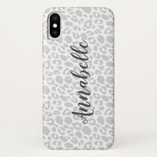 Moderner Tierleoparddruck personalisiert Case-Mate iPhone Hülle (Rückseite)