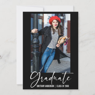 Moderner Tintenstift-Kalligrafie-Script-Abschluss Ankündigung