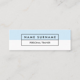 Moderner Trainer-blaue MiniPastellVisitenkarte Mini Visitenkarte