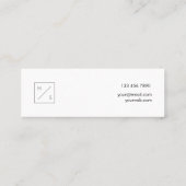 Moderner Trainer-blaue MiniPastellVisitenkarte Mini Visitenkarte (Rückseite)