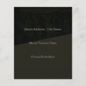 Moderner Trainer im dunklen Schatten Flyer (Hinten)