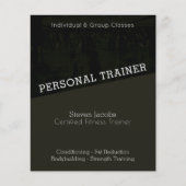 Moderner Trainer im dunklen Schatten Flyer (Vorne)