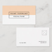 Moderner Trainer-saubere Visitenkarte (Vorne/Hinten)