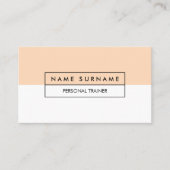 Moderner Trainer-saubere Visitenkarte (Vorderseite)