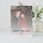 Moderner Transparenzeffekt Familienweihnachtliche (Stehend Vorderseite)