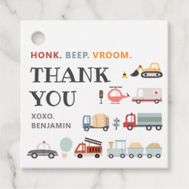 Moderner Transport Geburtstagsparty Gunst Tags Geschenkanhänger