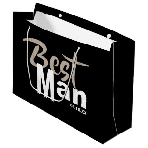 Moderner Trauzeuge Große Geschenktasche Geschenktüte