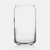 Moderner Trauzeuge Individuelle Name mit Tuxedo Dosenglas (Links)