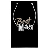 Moderner Trauzeuge Kleine Geschenktasche Geschenktüte (Rückseite)
