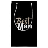 Moderner Trauzeuge Kleine Geschenktasche Geschenktüte (Vorderseite)