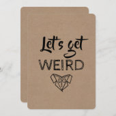 Moderner TRAUZEUGE/TRAUZEUGE Vorschlag Funny Einladung (Vorne/Hinten)