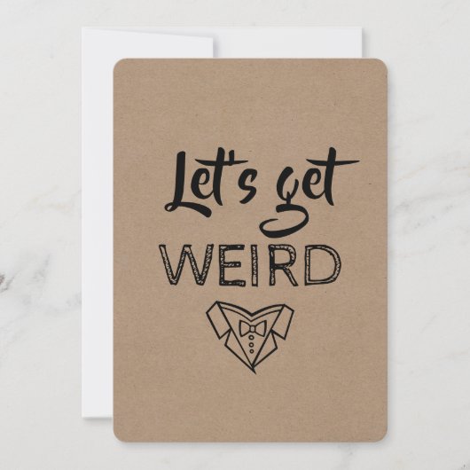 Moderner TRAUZEUGE/TRAUZEUGE Vorschlag Funny Einladung (Vorderseite)