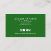 Moderner Tree Logo Tree Service Visitenkarte (Rückseite)