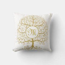 Moderner Tree Monogram Gold