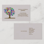 Moderner Tree of Life Wellness Life Coach Visitenkarte (Vorne/Hinten)