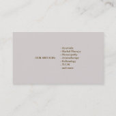 Moderner Tree of Life Wellness Life Coach Visitenkarte (Rückseite)