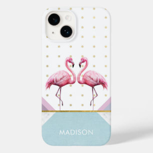 Moderner Trend Flamingo Rosa Mädchenname Case-Mate iPhone 14 Hülle