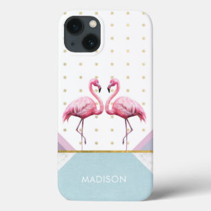 Moderner Trend Flamingo Rosa Mädchenname Case-Mate iPhone Hülle