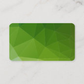 Moderner Trend Weißer Grüner Streifen Kreativ Visitenkarte (Rückseite)