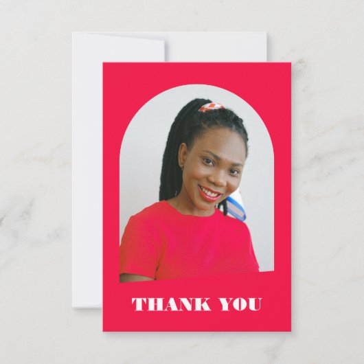 Moderner trendiger Arch Pink-Abschluss (Vorderseite)