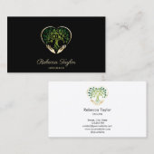 Moderner, trendiger Coach Baum des Lebens Hände He Visitenkarte (Vorne/Hinten)