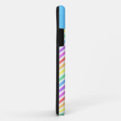 Moderner, trendiger, cooler Regenbogen Zickzack Case-Mate iPhone Hülle (Hinten/Rechts)