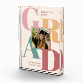 Moderner, trendiger, farbenfroher Script-Abschluss Fotoblock (Rechts)