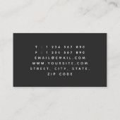 Moderner, trendiger Lichtstrom-Service Visitenkarte (Rückseite)