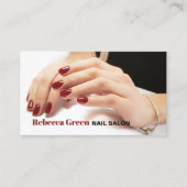 Moderner, trendiger Maniküre Nail Artist Nail Salo Visitenkarte (Vorderseite)
