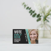 Moderner, trendiger politischer Wahlkämpfer Visitenkarte (Stehend Vorderseite)