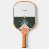 Moderner, trendiger Schneehochbaum Pickleball Schläger (Rückseite)