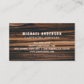 Moderner, trendiger Zimmerservice und Handyman Woo Visitenkarte (Rückseite)