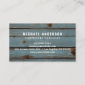 Moderner, trendiger Zimmerservice und Handyman Woo Visitenkarte (Rückseite)