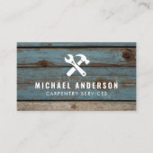 Moderner, trendiger Zimmerservice und Handyman Woo Visitenkarte (Vorderseite)