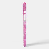 Moderner Trendrosa Glitzer Case-Mate iPhone Hülle (Rückseite / Links)