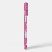 Moderner Trendrosa Glitzer Case-Mate iPhone Hülle (Rückseite / Rechts)