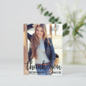 Moderner Trendy Abschluss Vielen Dank für Ihr Grad Postkarte (Stehend Vorderseite)