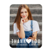 Moderner trendy Abschluss Vielen Dank Magnet (Vertikal)