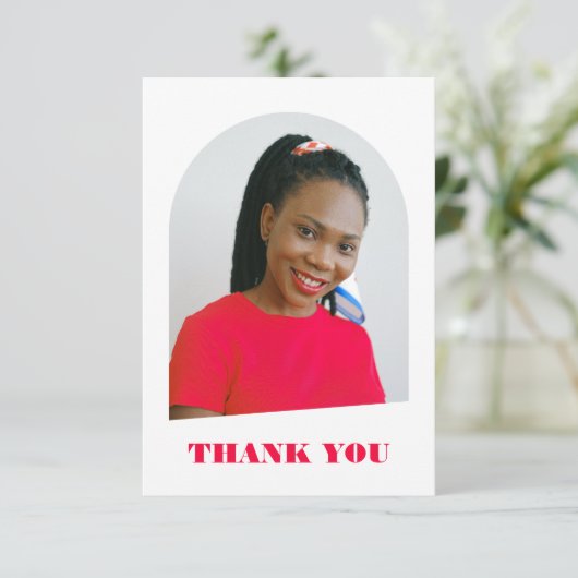 Moderner trendy Arch Pink Script Abschluss (Stehend Vorderseite)