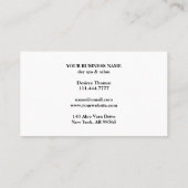 Moderner Trendy Beauty Salon Visitenkarte (Rückseite)